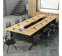 Table de conférence pliable avec roulettes, table d'entraînement mobile pour bureau, salle de classe et salles de séminaire