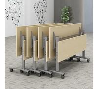 Table de conférence pliable avec roulettes verrouillables pour salles de réunion, espaces de formation, centres multimédias et salles de classe