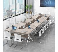 Table de conférence Pliable, Bureau de conférence Rabattable avec Cadre en métal Durable et roulettes verrouillables pour Bureau, Salle de réunion, Salle de Classe,6 Pieces a,47 * 20 * 29