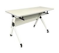 Table de conférence pliable - Bureau mobile portable pour salle de classe et salle de réunion, table d'entraînement compacte à rabat, idéale pour les réunions et le travail collaboratif
