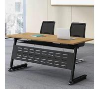 Table de conférence pliable et mobile avec plateau rabattable pour réunion, formation, gain de place, design portable pour espaces de travail dynamiques, idéale pour les réunions et les événements