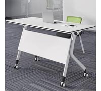 Table de conférence pliante 3 pièces avec roues silencieuses 120 x 40 x 75 cm Idéal pour salles de formation, bureaux et événements