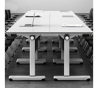 Table de conférence pliante - 6 tables de séminaire avec roues verrouillables pour bureau et salle de formation - Polyvalente et peu encombrante 140 x 60 cm