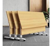 Table de conférence pliante avec roues verrouillables, table de réunion portable à roulettes pour bureau, salles de formation, événements et espaces de collaboration