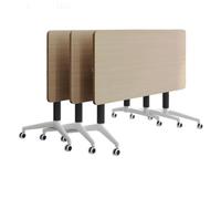 Table de conférence pliante avec roulettes, table d'entraînement mobile moderne pour réunions de bureau et séminaires, design pliable pour un rangement et un transport faciles