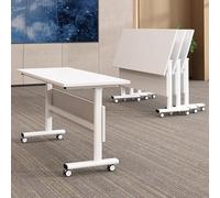 Table de conférence Pliante de qualité Commerciale, Bureau de Formation Mobile Robuste avec roulettes, Grande Salle rectangulaire pour Bureaux, salles d'événements et Utilisation éducative