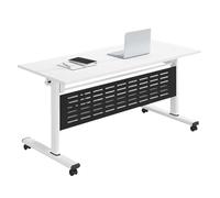 Table De Conférence Pliante Ensemble De Table De Conférence Pliante Modulaire avec roulettes, Idéale pour Les Espaces De Travail Collaboratifs et Les Salles De Formation,2pcs,120 * 40 * 75cm