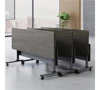 Table de conférence pliante mobile avec roulettes verrouillables pour réunions, design épissable, idéal pour les salles de formation et les séminaires