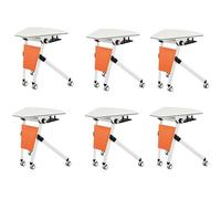 Table de conférence pliante moderne de bureau en bois pour centre multimédia et séminaires en classe peu encombrant polyvalent meubles de réunion