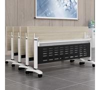 Table de conférence pliante pour salle de réunion, table de séminaire rectangulaire moderne avec roues silencieuses, station de travail portable 47.2