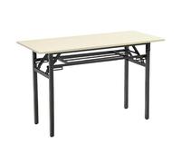 Table de conférence pliante rectangulaire avec pieds antidérapants, capacité de charge de 200 kg, idéale pour réunions, bureaux et ateliers, chêne blanc, 80 x 50 cm
