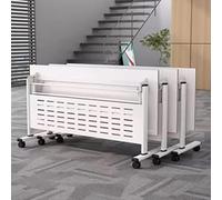Table de conférence pliante rectangulaire avec roulettes pour 210 personnes, table de séminaire portable pour bureaux et salles de classe, 119,4 x 61 x 76,2 cm