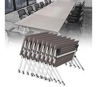 Table de conférence Pliante, Surface Mobile Rabattable pour salles de Formation, Surface Pliable avec roulettes silencieuses, Application Professionnelle Robuste et Portable