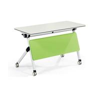 Table de conférence Pliante, Table de conférence Pliante et verrouillable, Bureau de Formation Mobile Moderne avec roulettes, Grand Bureau de séminaire modulaire(Green,55.1"x15.7"x29.5")