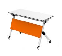 Table de conférence pliante - Table d'entraînement mobile rabattable avec roulettes silencieuses pour bureau, salles de conférence, salles de formation et salles de classe