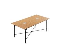 Table de Conférence Rectangulaire 180x90cm Capacité 68,04kg pour 6 à 8 Personnes