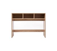 Table de console avec 3 cases en bois coloris naturel - longueur 102 x Profondeur 33 x Hauteur 75 cm --