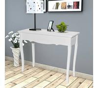 vidaXL Table de console et coiffeuse Blanc