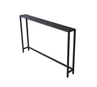 Table de Couloir, Console en H, Noire, étroite et Longue, idéale pour Les Petits espaces, idéale comme Table de Chevet ou derrière Un canapé.