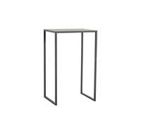 Table de Couloir, Console Haute en H, Table de canapé Haute, Console étroite pour H, Table d'appoint avec Cadre en métal pour Chambre et Salon, Noire, métal, Style Nordique, compacte