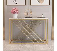Table de Couloir, Console, Table d'appoint Fine derrière Le canapé, Console étroite, Console Moderne pour entrée, Table de canapé. Meubles avec Structure en métal, boîtier décoratif Long, H