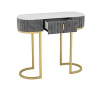 Table de Couloir, Table Console Mince, étagère, Table de canapé derrière la Table de canapé, Console, Table d'appoint de canapé en Dalle de Roche, Table Console Super étroite en Fer avec pla