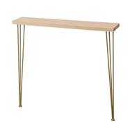 Table de Couloir, Table de canapé, Console de Salon, Table de canapé étroite avec Pieds en épingle à Cheveux en métal, Table d'appoint, Meuble d'entrée de Salon Aspect Bois