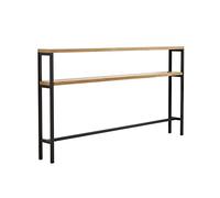Table de Couloir, Table de Chevet, Console étroite, Table d'appoint en Bois à Deux Niveaux, Console étroite, Table de Chevet, Table Haute de Style Industriel pour entrée