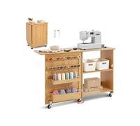 VEVOR Table de couture pliante HL20240801 – MDF et PB, 88 lb, design compact avec roulettes
