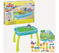 Table de création Play-Doh réversible pour enfants avec 15 accessoires et 6 pots de pâte à modeler, Play-Doh Starters