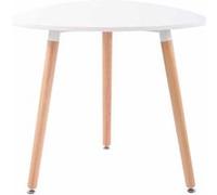 Table de cuisine Abenra avec 3 Pieds , Blanc /80 cm Blanc G