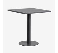 Table de cuisine carrée 70x70 cm en fer Mizzi Gris Graphite