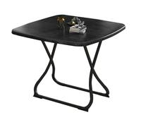 Table de cuisine carrée pliable de 60 à 80 cm, extensible, finition bois rustique, rangement facile, couleur noire, 70 x 70 x 75 cm, parfaite pour les petits espaces