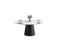 Table de Cuisine Moderne Table à Manger Ronde et chaises en Pierre for hôtel, Grande et Petite Table tournante for la Maison(Table1.5m)