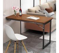 Table de cuisine murale flottante avec pieds rétractables - Bureau convertible peu encombrant pour petits salons et salles à manger, idéal pour une utilisation moderne