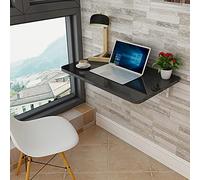 Table de cuisine murale pliable pour économiser de l'espace - Bureau flottant pour petits espaces - Meuble pliable compact et élégant pour un usage domestique