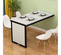 Table de cuisine pliable murale convertible flottante pour petits espaces, poste de travail compact à feuilles rabattables pour économiser de l'espace