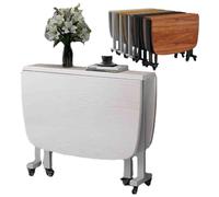 Table de cuisine pliante avec chaises - Meuble de salle à manger polyvalent intérieur/extérieur pour petits espaces - Parfait pour le travail, les études et les repas