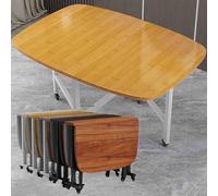 Table de cuisine pliante avec chaises - Solution de salle à manger polyvalente pour intérieur/extérieur - Pour les petits espaces - Idéal pour le travail, les études et les repas de famille