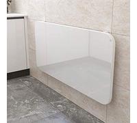 Table de cuisine pliante murale pour économiser de l'espace - Établi compact avec feuille réglable - Design élégant pour les petits espaces - Installation facile et durable