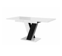 Table de cuisine - Table Goodyear 104 435080 - Blanc brillant - 120x80x76cm