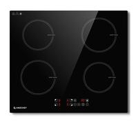 Table de cuisson 4 foyers AMZCHEF Plaque Induction 7400W Encastrable avec 4 boosters L59 x P52 cm