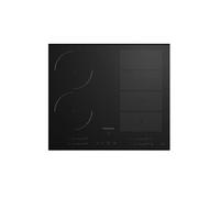 Table de cuisson 60 cm, Induction, 2 foyers et 4 inducteurs indépendants, 9 Niveaux de puissance, Puissance totale électrique : 7400 watts,