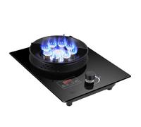 Table De Cuisson À Gaz 1 Brûleur, 5,2 KW, Panneau En Verre Trempé, Réglage Du Niveau De Feu, Protection Anti-extinction Accidentelle, Pour Camping-car(NG)