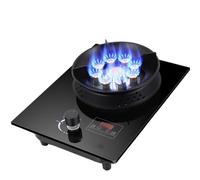 Table De Cuisson À Gaz 1 Brûleur, Plaque Simple En Verre Trempé 5,2 KW, Réglage Du Niveau Feu, Dispositif Protection Contre Les Extinctions Accidentelles, Pour Camping-car(NG)