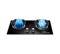 Table De Cuisson À Gaz 2 Brûleurs, Cuisinière À Gaz 5,2 KW, Cuisinière À Conversion Gaz/gaz LP, Minuterie Indépendante Des Deux Côtés, Avec Protection Contre Les Flammes, For Cuisine Domestique(LPG)