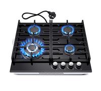 Table de cuisson à gaz à 4 brûleurs, 60 cm