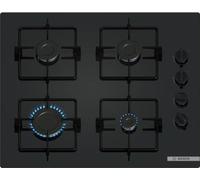 Table de cuisson a gaz - BOSCH Série 2 - 4 foyers - 52 x 59 x 5,4 cm - POP6B6K30 - Noir