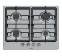Bosch PGP6B5K90, Série 4, Plaque gaz, 4 feux, 60 cm, Inox