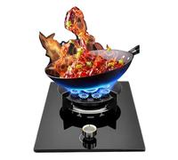 Table De Cuisson À Gaz De 33 Cm, Brûleur Wok À 9 Chambres De 5,2 KW Avec Protection Contre L'extinction, Protection Contre Les Flammes Anti-fuite De Gaz, Kit GPL/gaz Naturel (Size : NG)